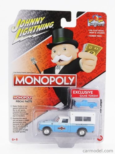 STUDEBAKER  PICK-UP CAMPER MONOPOLI 1960  LIGHT BLUE WHITE