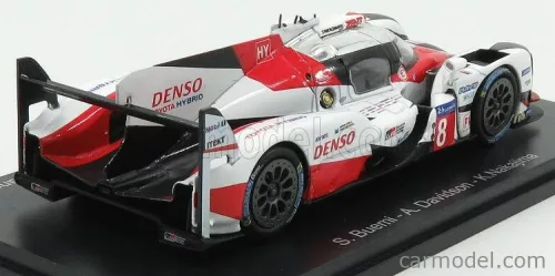 TOYOTA  TS050 HIBRID 2.4L TURBO V6 TEAM GAZOO RACING N 8 24h LE MANS 2017 S.BUEMI - K.NAKAJIMA - A.DAVIDSON  WHITE RED BLACK