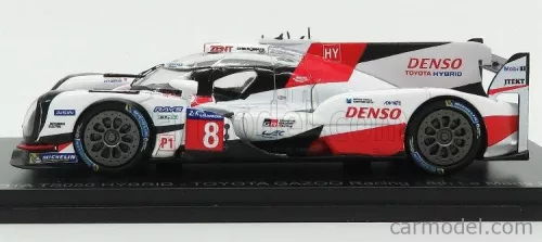 TOYOTA  TS050 HIBRID 2.4L TURBO V6 TEAM GAZOO RACING N 8 24h LE MANS 2017 S.BUEMI - K.NAKAJIMA - A.DAVIDSON  WHITE RED BLACK
