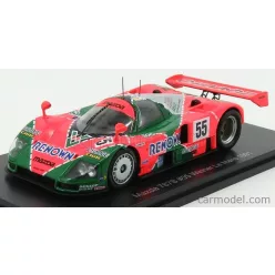   MAZDA  787B 2.6L TEAM MAZDASPEED CO. LTD. N 55 WINNER 24h LE MANS 1991 BERTRAND GACHOT - JOHNNY HERBERT - VOLKER WEIDLER  ORANGE GREEN SILVER