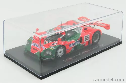 MAZDA  787B 2.6L TEAM MAZDASPEED CO. LTD. N 55 WINNER 24h LE MANS 1991 BERTRAND GACHOT - JOHNNY HERBERT - VOLKER WEIDLER  ORANGE GREEN SILVER