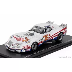   CHEVROLET  CORVETTE STINGRAY 7.0L V8 COUPE TEAM IMSA CAMEL N 76 24h LE MANS 1976 JOHN GREENWOOD - BERNARD DARNICHE  WHITE