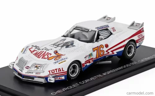 CHEVROLET  CORVETTE STINGRAY 7.0L V8 COUPE TEAM IMSA CAMEL N 76 24h LE MANS 1976 JOHN GREENWOOD - BERNARD DARNICHE  WHITE