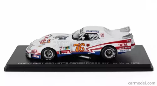CHEVROLET  CORVETTE STINGRAY 7.0L V8 COUPE TEAM IMSA CAMEL N 76 24h LE MANS 1976 JOHN GREENWOOD - BERNARD DARNICHE  WHITE