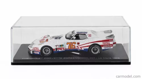 CHEVROLET  CORVETTE STINGRAY 7.0L V8 COUPE TEAM IMSA CAMEL N 76 24h LE MANS 1976 JOHN GREENWOOD - BERNARD DARNICHE  WHITE
