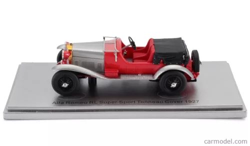 ALFA ROMEO  RL SUPER SPORT 4 SEAT - 4 POSTI - WITH COVERED SEAT 1927  RED SILVER BLACK