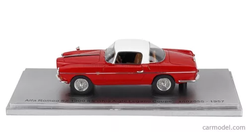 ALFA ROMEO  SZ 1900 GHIA SS sn02055 AIGLE LUGANO COUPE 1957  RED WHITE