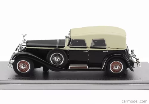 ISOTTA FRASCHINI  TIPO 8A SS CASTAGNA ch.1578 CABRIOLET CLOSED 1930  BLACK BEIGE