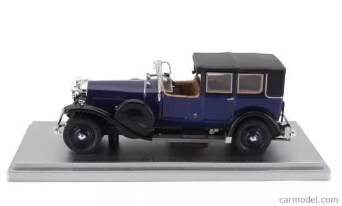 ISOTTA FRASCHINI  TIPO 8A LANDAULET SALA SEMICONVERTIBLE OPEN 1924  BLUE BLACK