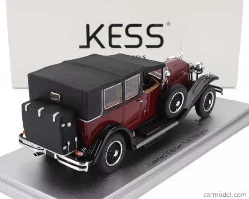 ISOTTA FRASCHINI  TIPO 8A LANDAULET SALA SEMICONVERTIBLE CLOSED 1924  BORDEAUX BLACK