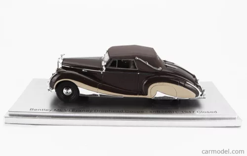 BENTLEY  MKVI FRANAY snB26BH DROPHEAD COUPE CABRIOLET CLOSED 1947  BROWN CREAM