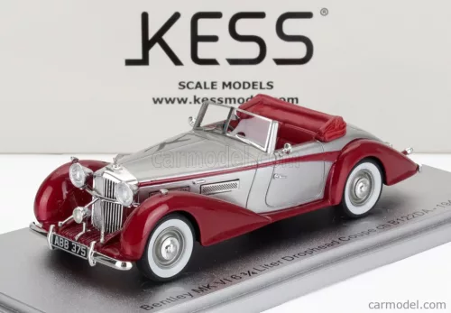 BENTLEY  MKVI DROPHEAD ch.B122DA COUPE CABRIOLET OPEN 1949  SILVER RED