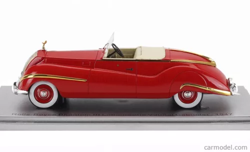 ROLLS ROYCE  PHANTOM III LABOURDETTE VUTOTAL CABRIOLET OPEN 1947  RED GOLD