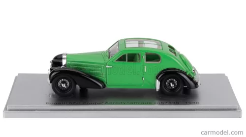 BUGATTI  57C s/n.57335 COUPE AERODYNAMIQUE PANORAMIC ROOF 1938  GREEN BLACK