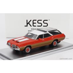  OLDSMOBILE  VISTA CRUISER 442 SW STATION WAGON 1972  RED WHITE WOOD
