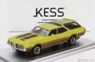 OLDSMOBILE  VISTA CRUISER 442 SW STATION WAGON 1972  YELLOW BLACK WOOD