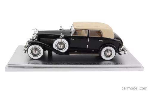 DUESENBERG  MODEL J TORPEDO BERLINE ROLLSTON 1932  BLACK BEIGE