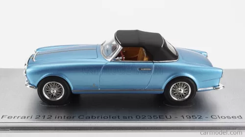 FERRARI  212 INTER sn0235EU CABRIOLET CLOSED 1952