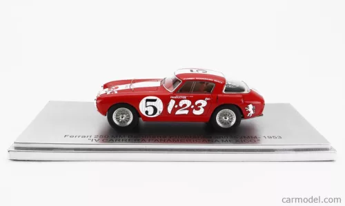 FERRARI  250MM sn0352MM BERLINETTA PININFARINA N 5 IV CARRERA PANAMERICANA MEXICO 1953 R-ECHEVERRIA - P-VILLEGAS  RED WHITE