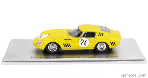 FERRARI  275 GTB/C sn.6885 TEAM ECURIE FRANCORCHAMPS N 24 3rd 24h LE MANS 1965 WILLY MAIRESSE - JEAN BLATON (BEURLYS)  YELLOW