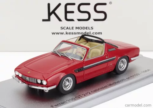 FERRARI  330 GT 2+2 sn.6109 MICHELOTTI CABRIOLET OPEN 1964  RED BLACK