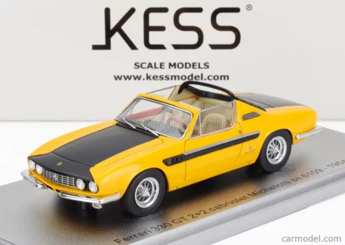 FERRARI  330 GT 2+2 sn.6109 MICHELOTTI CABRIOLET OPEN 1964  YELLOW BLACK