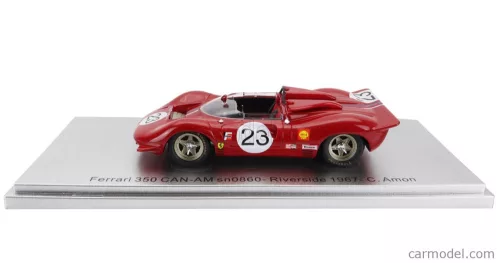 FERRARI  350 P4 SPIDER CAN-AM s/n0860 N 23 RIVERSIDE RACE 1967 C.AMON  RED