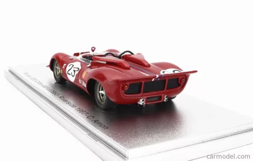 FERRARI  350 P4 SPIDER CAN-AM s/n0860 N 23 RIVERSIDE RACE 1967 C.AMON  RED