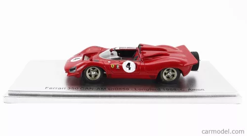 FERRARI  350 P4 SPIDER CAN-AM s/n0858 N 4 TASMAN GP LONGFORD 1968 C.AMON  RED