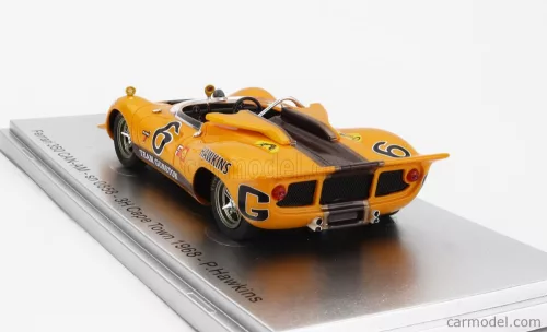 FERRARI  350 P4 SPIDER CAN-AM s/n0858 TEAM GUNSTON N 6 WINNER 3h CAPE TOWN 1968 P.HAWKINS  YELLOW BROWN