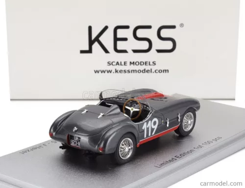 FERRARI  166 MM53 SPIDER BARQUETTE ch.0300M VIGNALE BY OBLIN N 119 WINNER COPPA SAR 1955  GREY RED