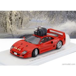   FERRARI  F40 SNOW DRIFTING IN JAPAN WITH PILOT DRIVER 1993  RED