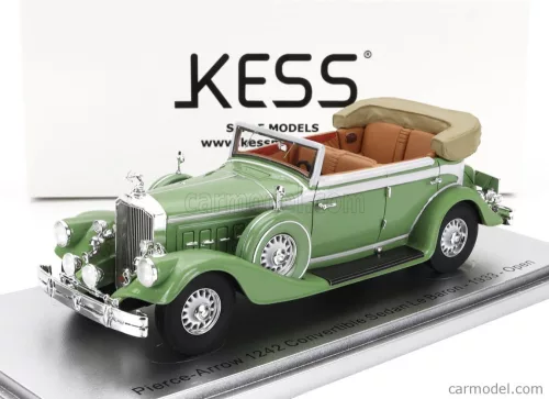 PIERCE ARROW  124 CONVERTIBLE BERLINE SEDAN LE BARON OPEN 1933  LIGHT GREEN