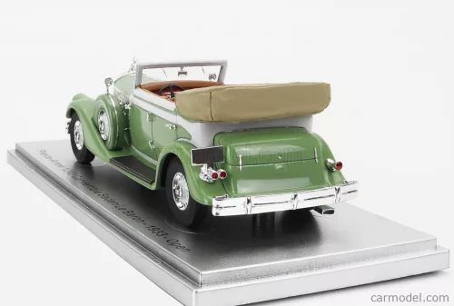 PIERCE ARROW  124 CONVERTIBLE BERLINE SEDAN LE BARON OPEN 1933  LIGHT GREEN