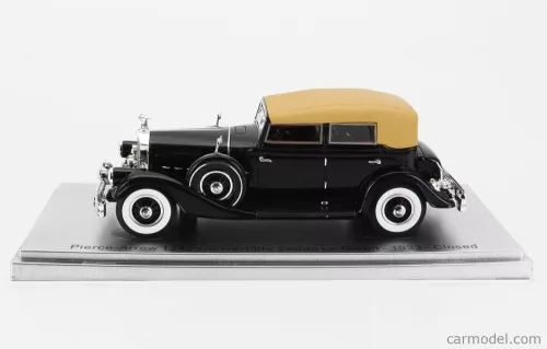 PIERCE ARROW  124 CONVERTIBLE BERLINE SEDAN LE BARON CLOSED 1933  BLACK