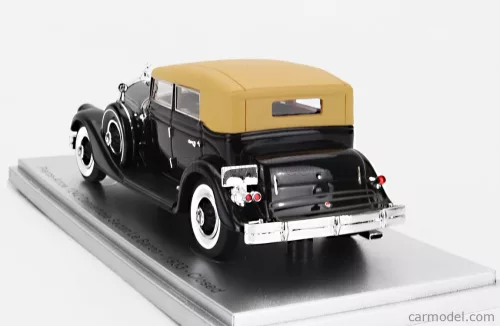 PIERCE ARROW  124 CONVERTIBLE BERLINE SEDAN LE BARON CLOSED 1933  BLACK