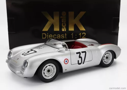 PORSCHE  550 RS SPIDER 1.5L TEAM PORSCHE KG N 37 24h LE MANS 1955 H.POLENSKY - R.VON FRANKENBERG  SILVER