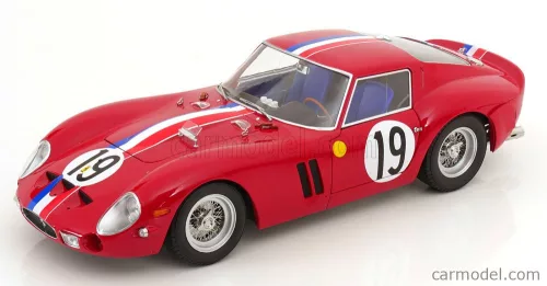 FERRARI  250 GTO 3.0L V12 COUPE TEAM PIERRE NOBLET N 19 2nd 24h LE MANS 1962 JEAN GUICHET - PIERRE NOBLET  RED WHITE BLUE
