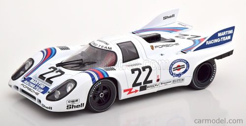 PORSCHE  917K 4.9L TEAM MARTINI RACING N 22 WINNER 24h LE MANS 1971 HELMUT MARKO - GIJS VAN LENNEP  WHITE BLUE