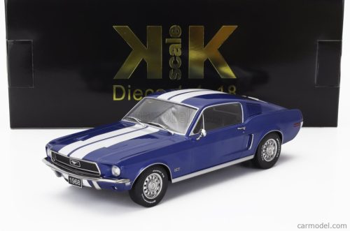 FORD USA  MUSTANG GT FASTBACK COUPE 1968  BLUE WHITE