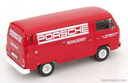 VOLKSWAGEN  T2b DELIVERY VAN PORSCHE RENNDIENST 1972  RED