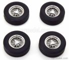 ACCESSORIES  SET 4X COMPLETE WHEELS - SET 4X CERCHI A RAGGI  BLACK CHROME