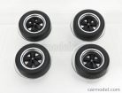 ACCESSORIES  4X PORSCHE FUCHS WHEELS AND TYRES  BLACK