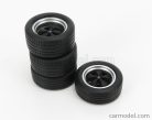 ACCESSORIES  4X PORSCHE FUCHS WHEELS AND TYRES  BLACK