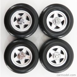   ACCESSORIES  FERRARI 512BB -365GT4/BB - 4X WHEELS AND TYRE SET 1973  BLACK