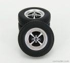ACCESSORIES  SET 4x WHEEL AND TYRE SET - OPEL KADETT B SPORT 1973  BLACK