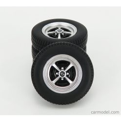   ACCESSORIES  SET 4x WHEEL AND TYRE SET - OPEL KADETT B SPORT 1973  BLACK