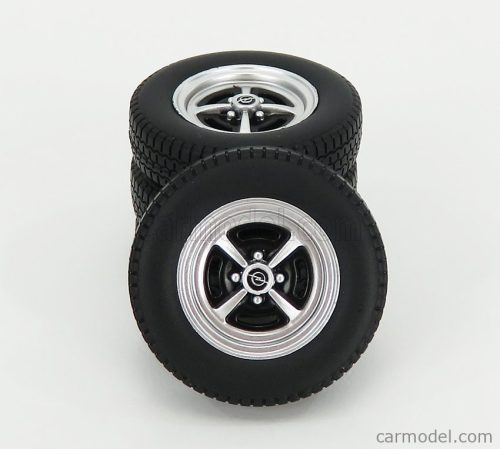 ACCESSORIES  SET 4x WHEEL AND TYRE SET - OPEL KADETT B SPORT 1973  BLACK