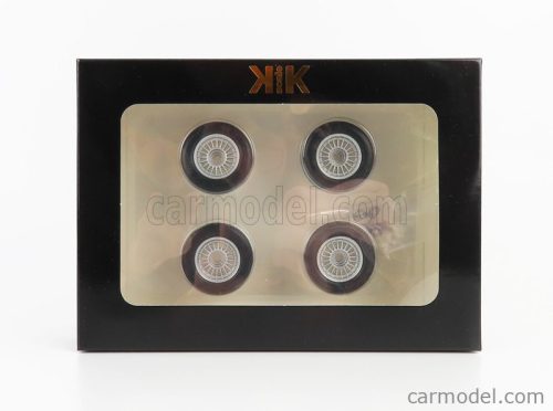 ACCESSORIES  SET 4X WHEELS AND TYRE FOR 3-SERIES 323i (E21) 1975  BLACK SILVER