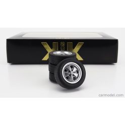   ACCESSORIES  SET 4X WHEELS AND RIMS FOR PORSCHE 911 CARRERA CLUBSPORT  GREY MET